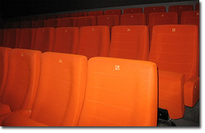 Newly installed seating at the Prestatyn Scala Cinema and Arts Centre.