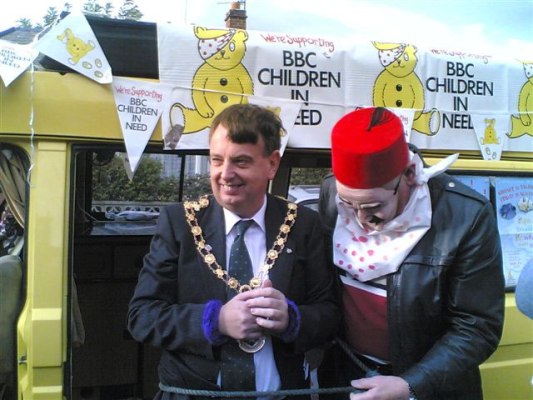 Kidnapping Prestatyn's Mayor for Children in Need 2005!