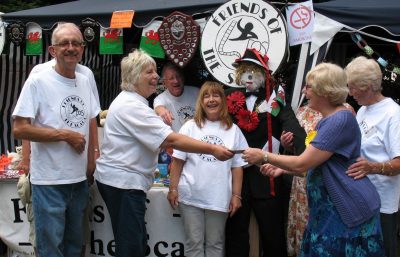 The Friends of the Scala team receiving their prize at the 2011 Pre...