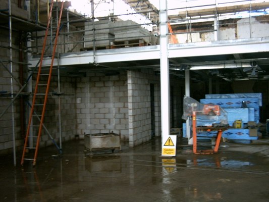 Back of the building, looking towards the High Street. This pic...