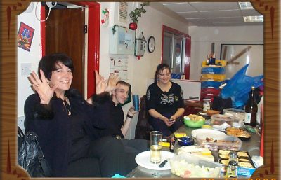 December 22nd 2000, the last staff party picture. Gwyneth Jones, Me...